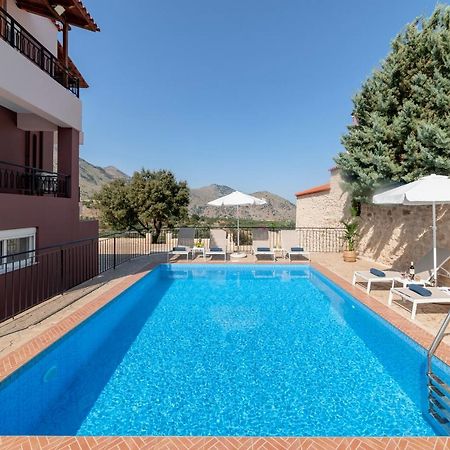Villa Kermes Heated Pool Kournás Dış mekan fotoğraf