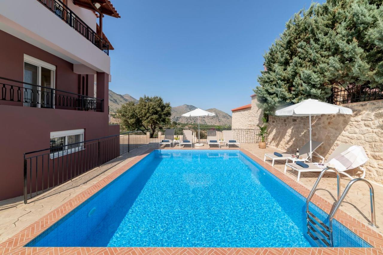 Villa Kermes Heated Pool Kournás Dış mekan fotoğraf