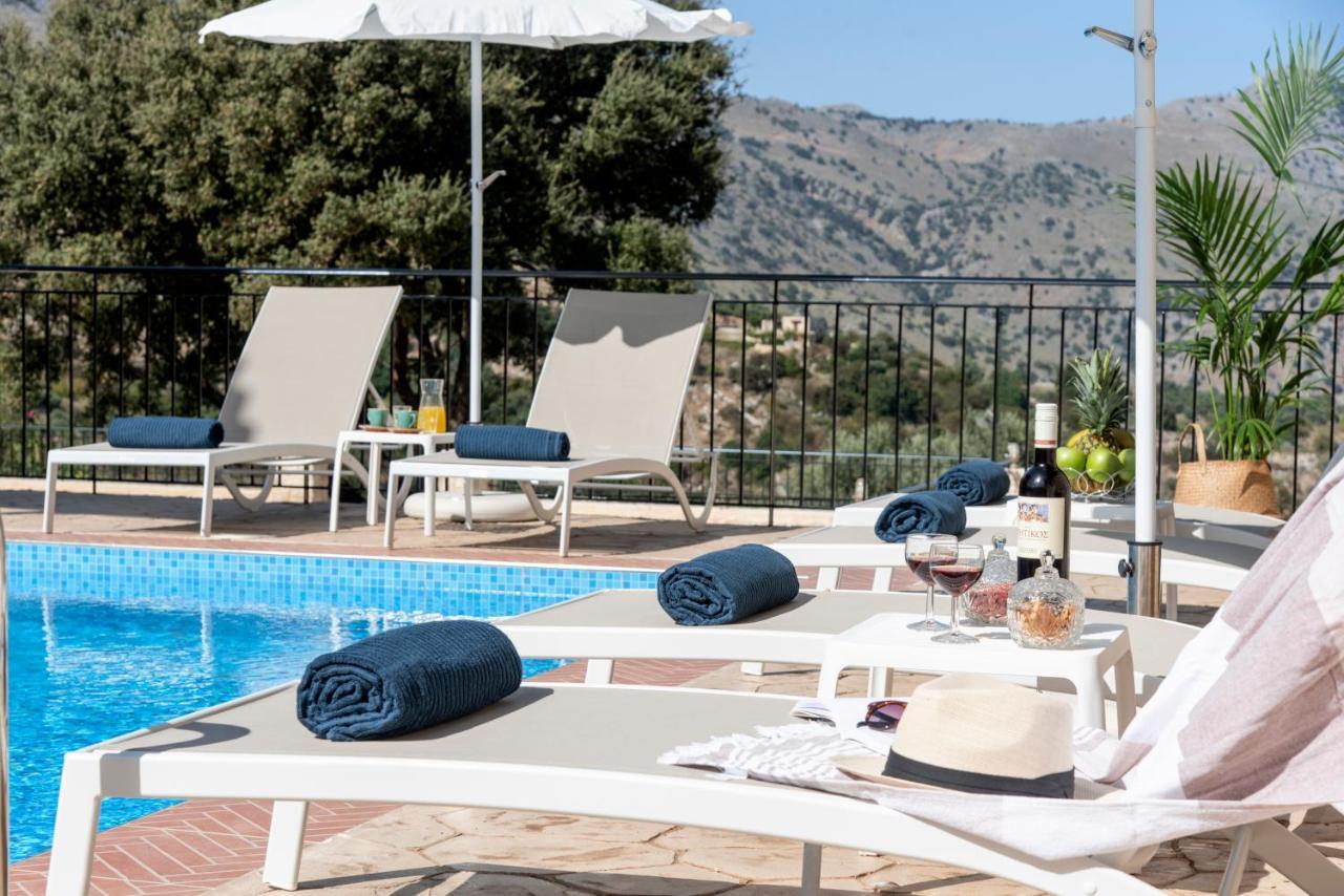 Villa Kermes Heated Pool Kournás Dış mekan fotoğraf