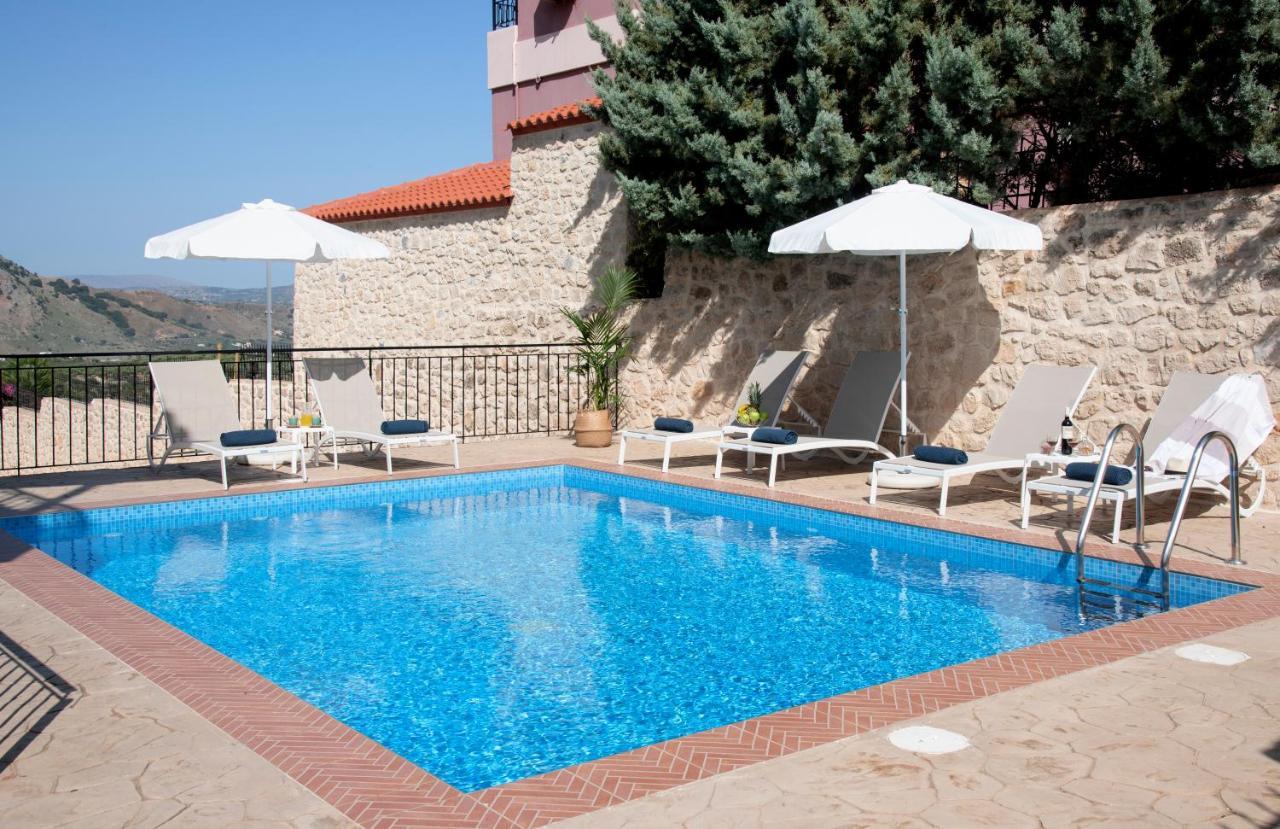 Villa Kermes Heated Pool Kournás Dış mekan fotoğraf