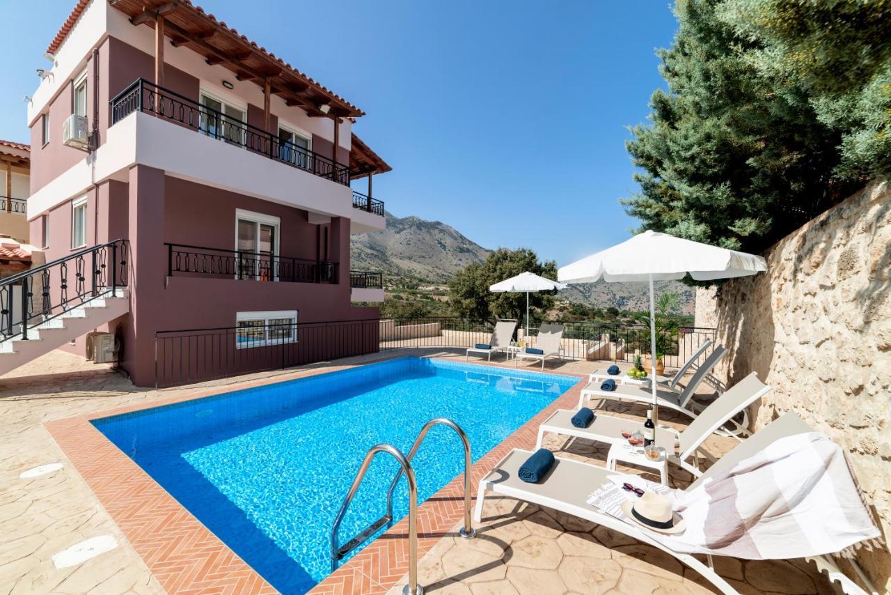 Villa Kermes Heated Pool Kournás Dış mekan fotoğraf