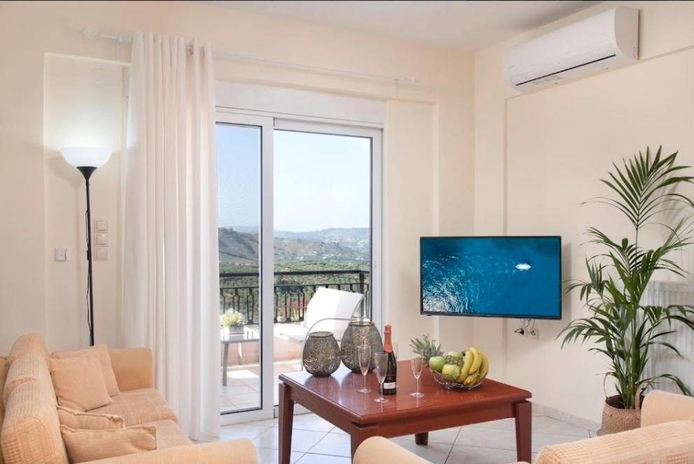Villa Kermes Heated Pool Kournás Dış mekan fotoğraf